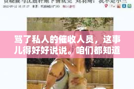 骂了私人的催收人员，这事儿得好好说说。咱们都知道，催收这行当，本就挺敏感的。但有时候，事情一激动，就难免会出点岔子。这不，最近就有人因为骂了私人的催收人员，闹出了不小的风波。今天，咱们就来聊聊这个话题，看看这事儿到底该怎么处理。