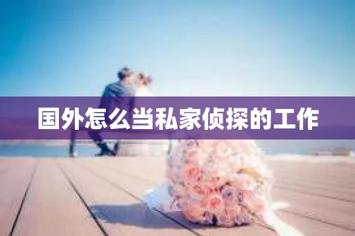国外怎么当私家侦探的工作