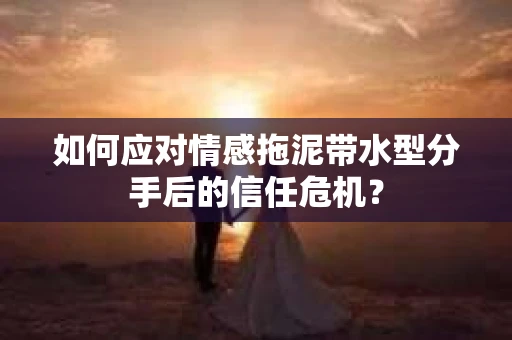 如何应对情感拖泥带水型分手后的信任危机？